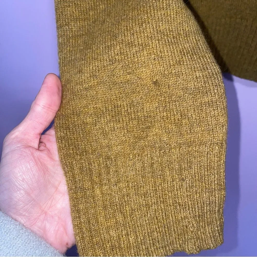 J Crew Wool Crewneck Pullover Sweater Men XL Neutral Minimalist Office Casual